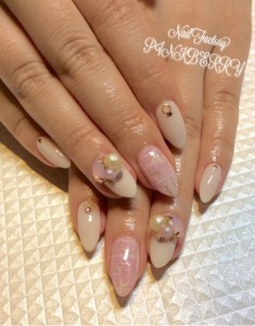 white nail♪