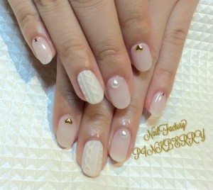 white nail♪
