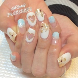 white nail☆★