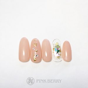 ネイルサロンピンクベリーネイルサンプルpoppy06| 松山市ネイルサロンピンクベリー