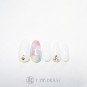 ネイルサロンピンクベリーネイルサンプルpoppy08| 松山市ネイルサロンピンクベリー