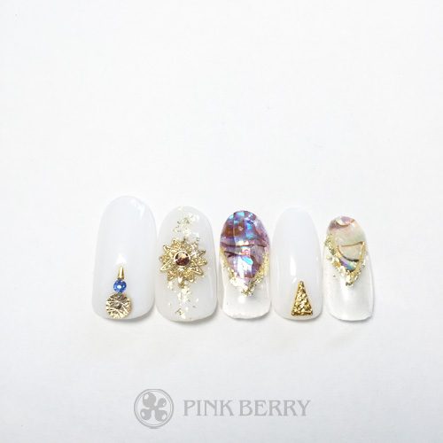 ネイルサロンピンクベリーネイルサンプルstatice01| 松山市ネイルサロンピンクベリー