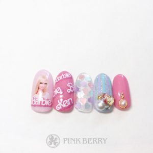 ネイルサロンピンクベリーネイルサンプルstatice02| 松山市ネイルサロンピンクベリー