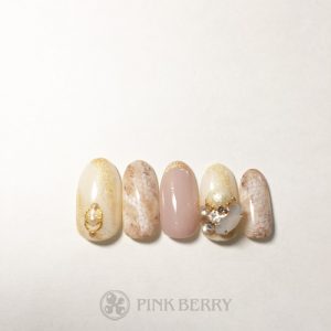 ネイルサロンピンクベリーネイルサンプルviola02| 松山市ネイルサロンピンクベリー