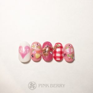 ネイルサロンピンクベリーネイルサンプルviola06| 松山市ネイルサロンピンクベリー