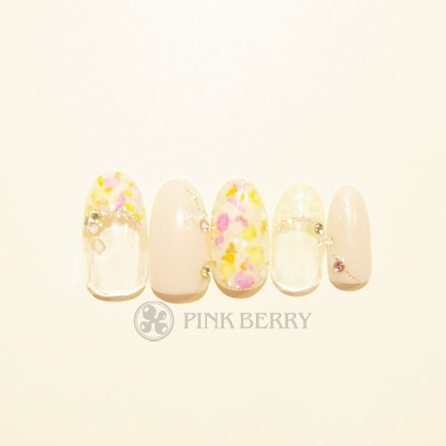 トレンドアートネイルSpring-moodNail | 松山市ネイルサロンピンクベリー