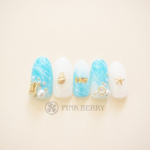 トレンドアートネイルSurfNail | 松山市ネイルサロンピンクベリー