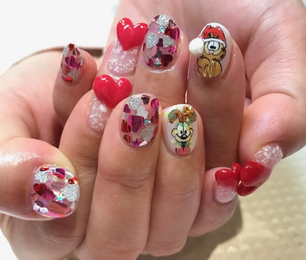 クリスマスネイル｜松山市ネイルサロンピンクベリー