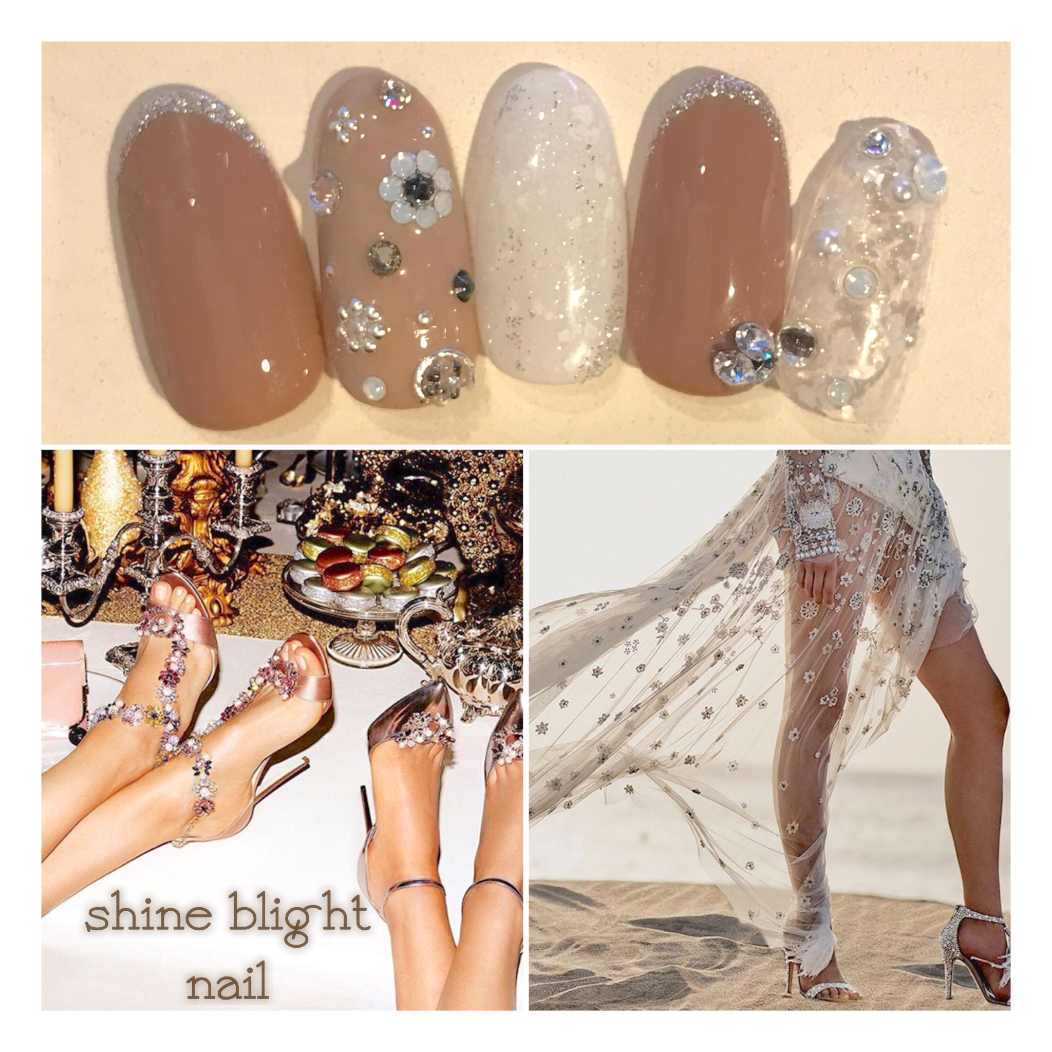 shine blight nail| 松山市ネイルサロンピンクベリー