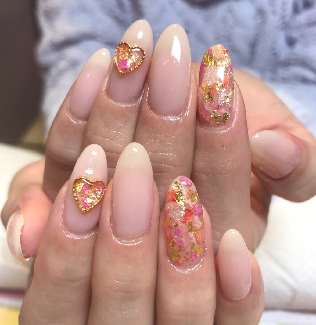 ドライフラワーネイル｜松山市ネイルサロンピンクベリー