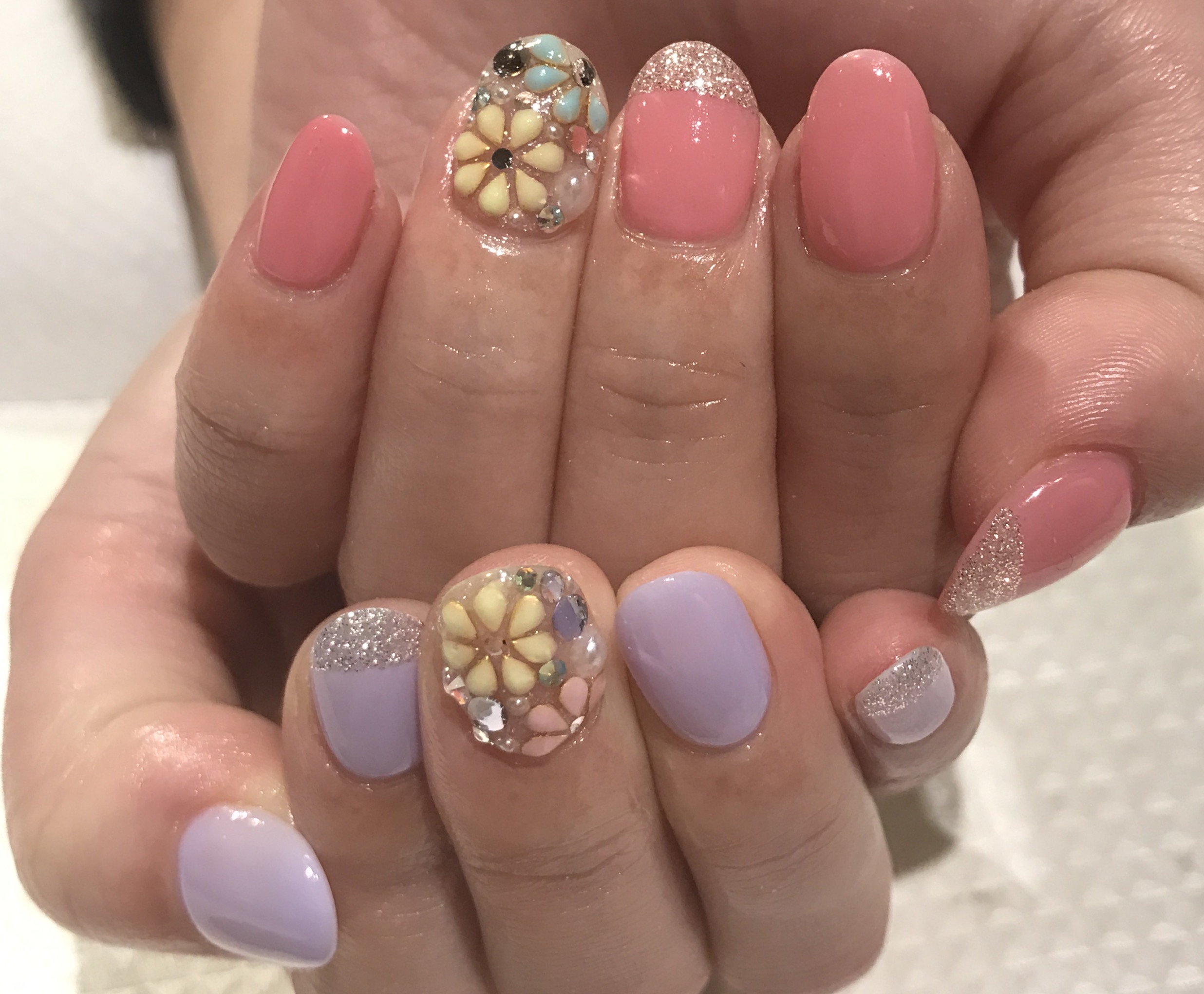 フラワーネイル｜松山市ネイルサロンピンクベリー