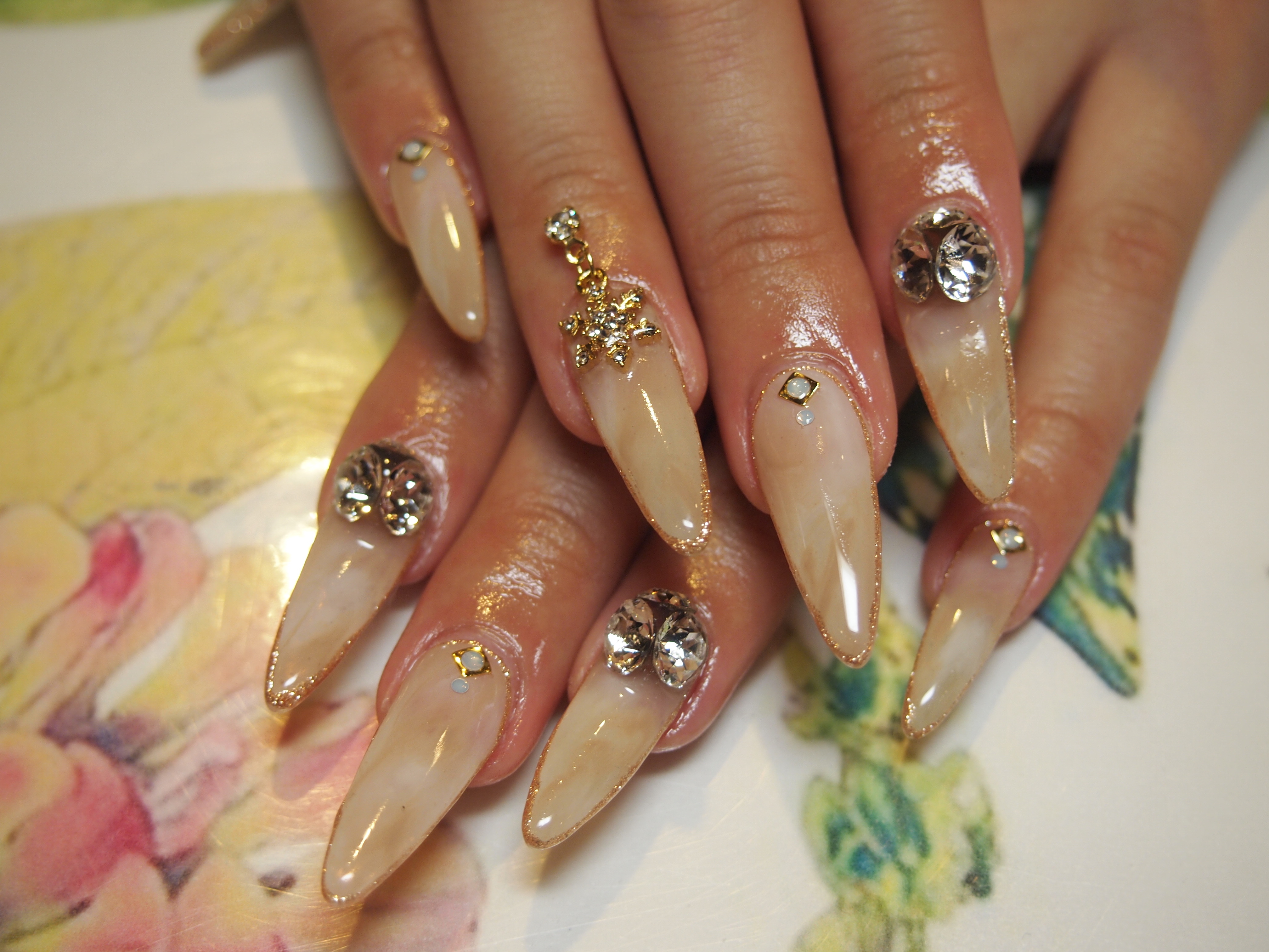 マーブルネイル｜松山市ネイルサロンピンクベリー