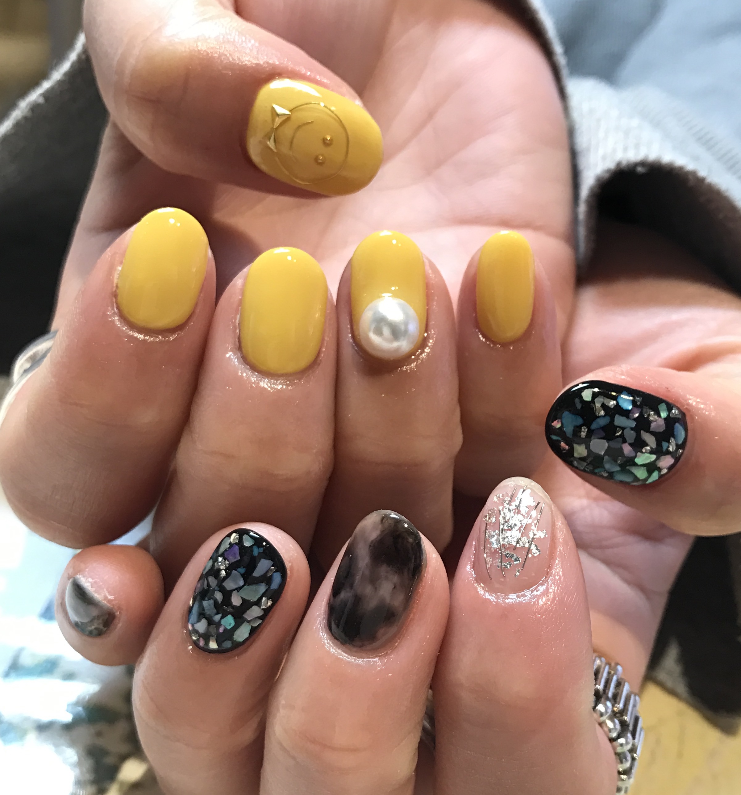 アシンメトリーネイル｜松山市ネイルサロンピンクベリー