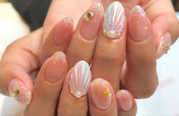 ラメネイル｜松山市ネイルサロンピンクベリー