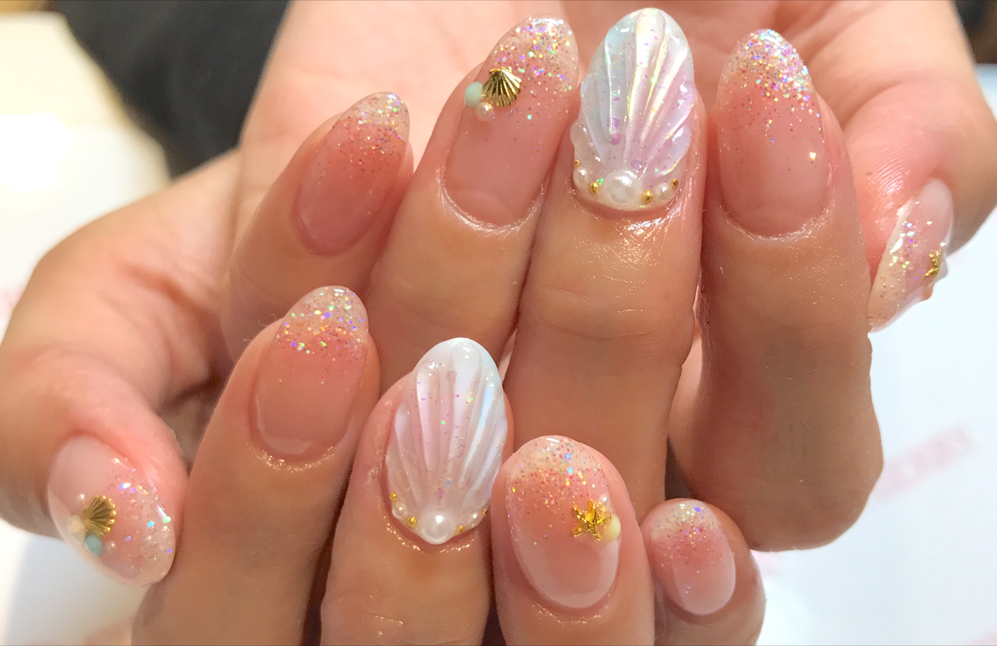 ラメネイル｜松山市ネイルサロンピンクベリー