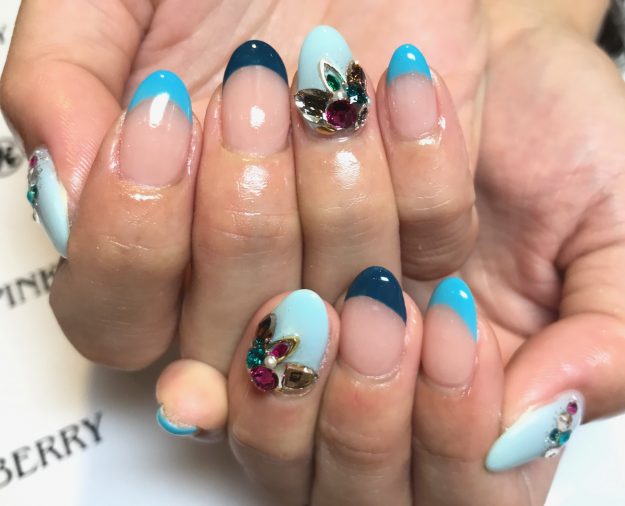 ブルーネイル｜松山市ネイルサロンピンクベリー