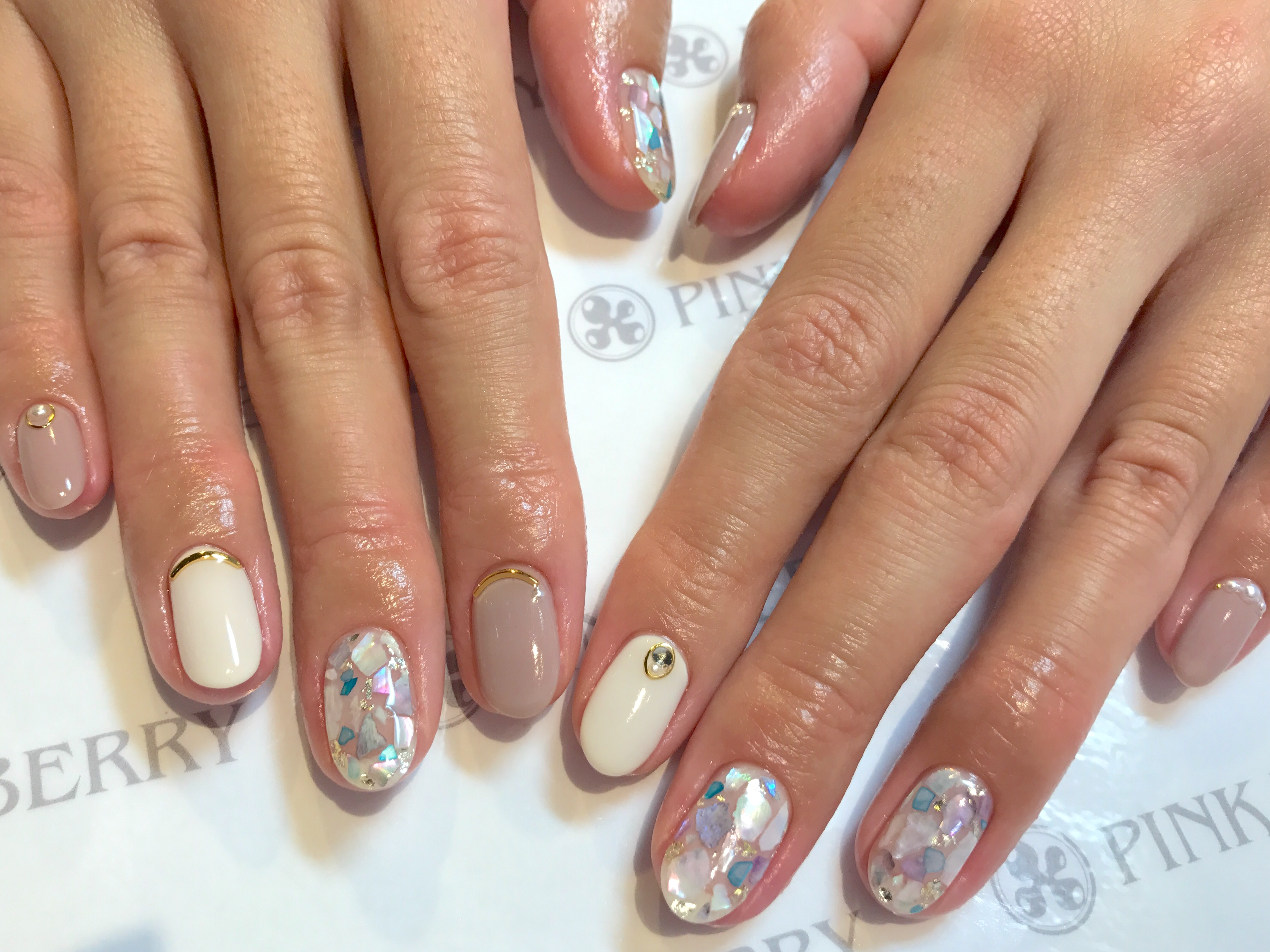 シェルネイル｜松山市ネイルサロンピンクベリー