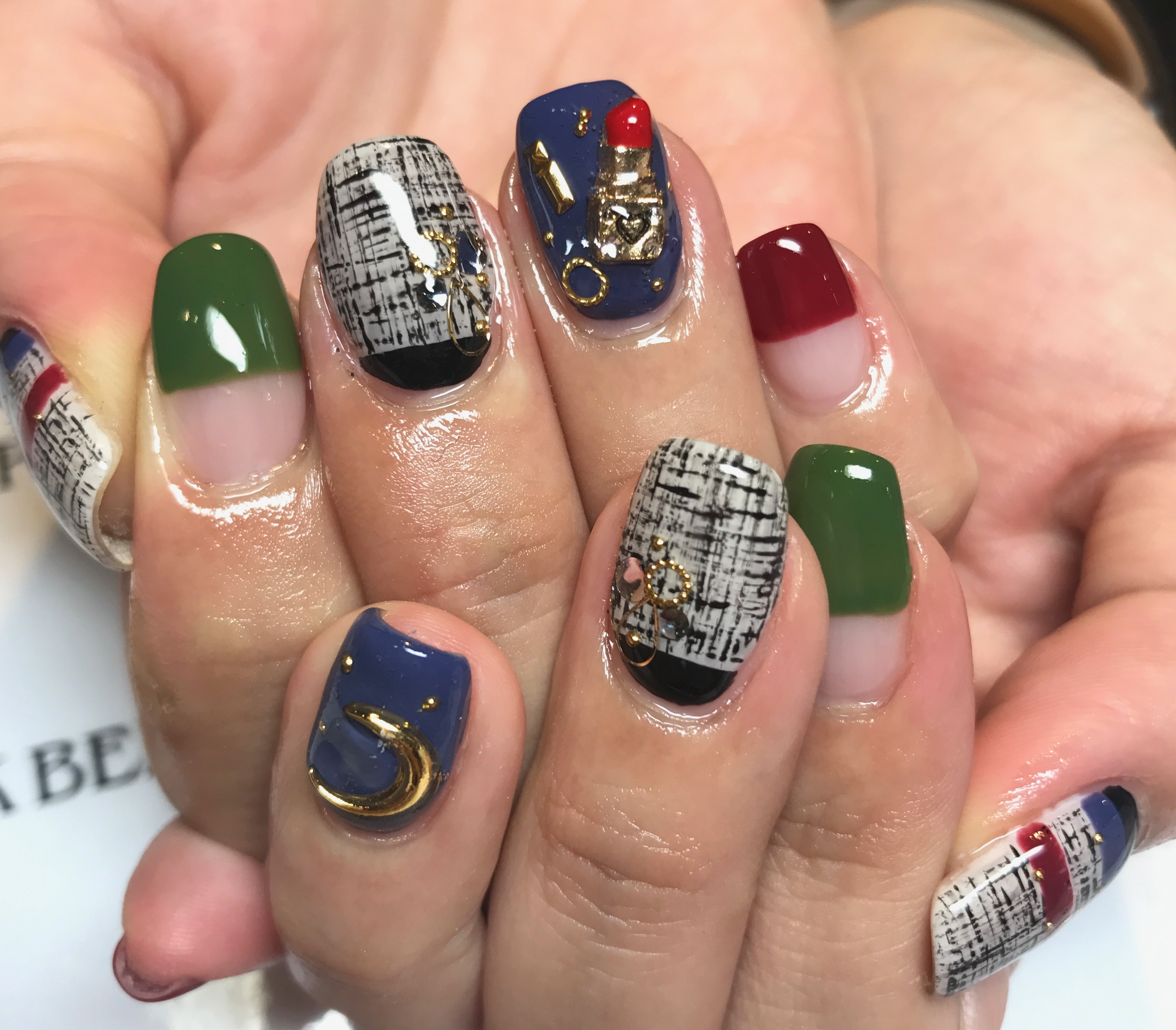 ツイードネイル｜松山市ネイルサロンピンクベリー