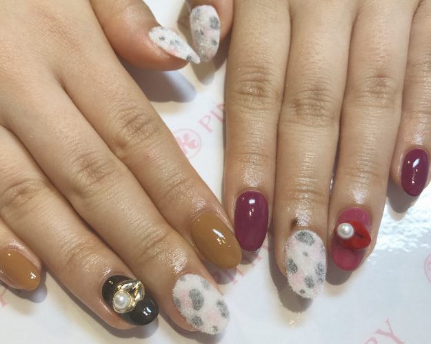 秋ネイル｜松山市ネイルサロンピンクベリー
