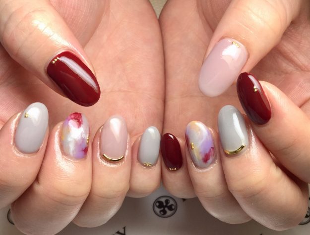 シンプルネイル｜松山市ネイルサロンピンクベリー