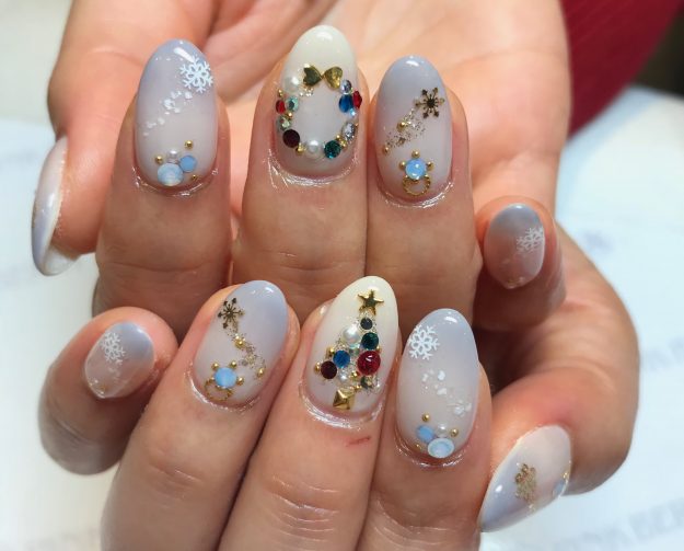 クリスマスネイル｜松山市ネイルサロンピンクベリー