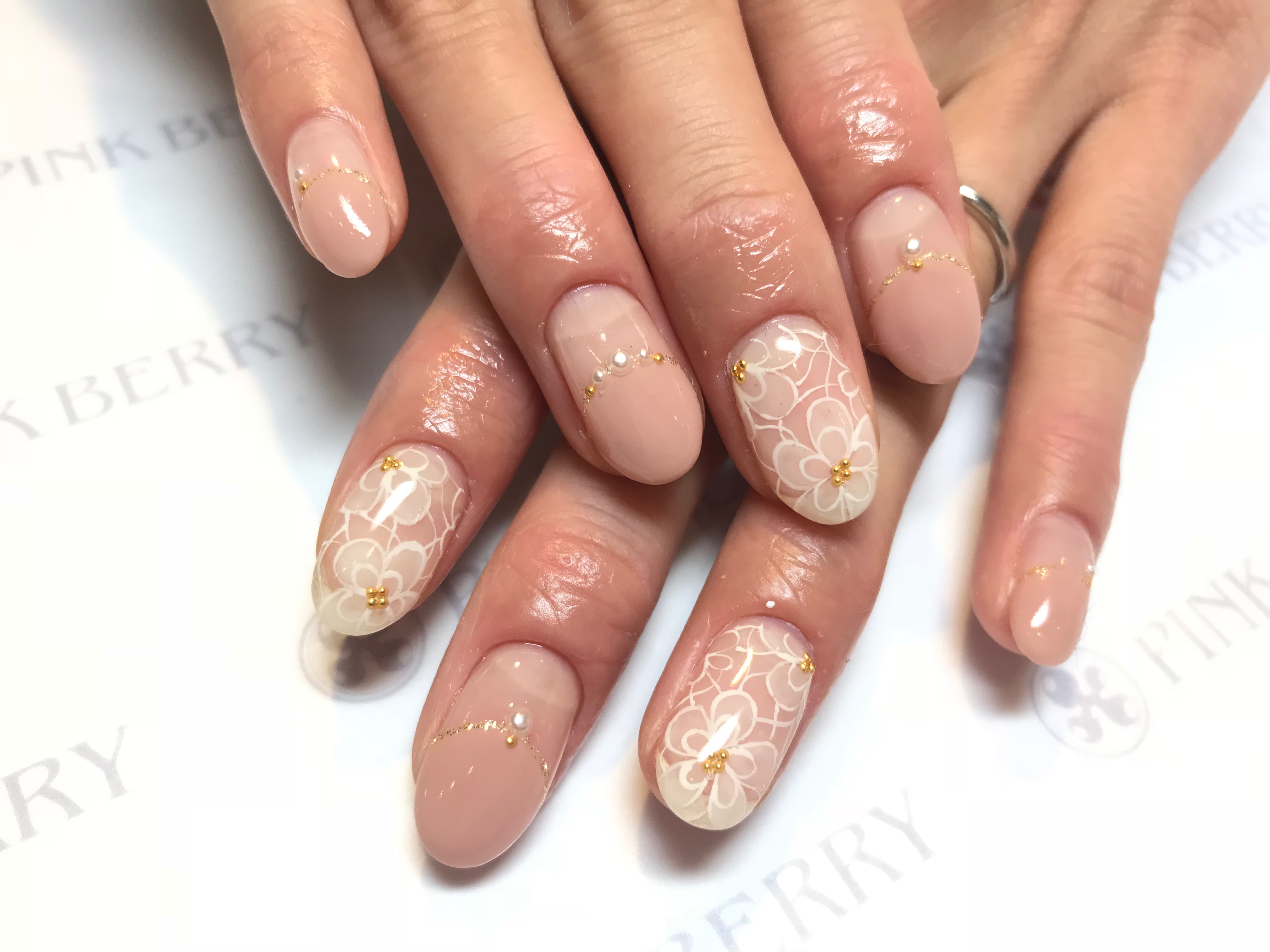 フラワーネイル｜松山市ネイルサロンピンクベリー