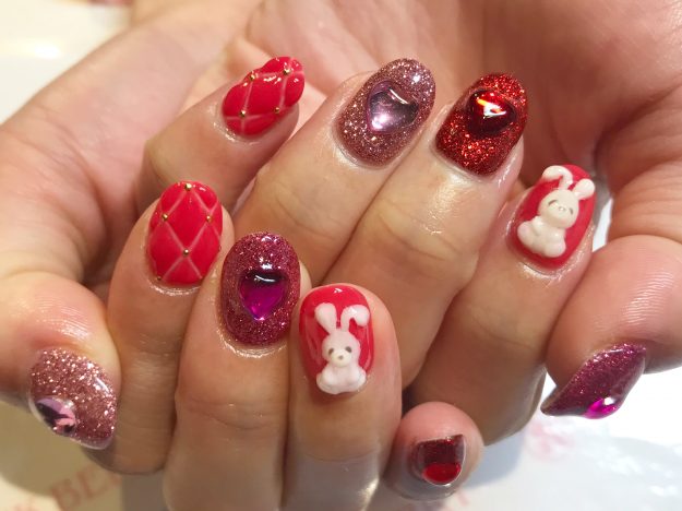 ウサギネイル｜松山市ネイルサロンピンクベリー