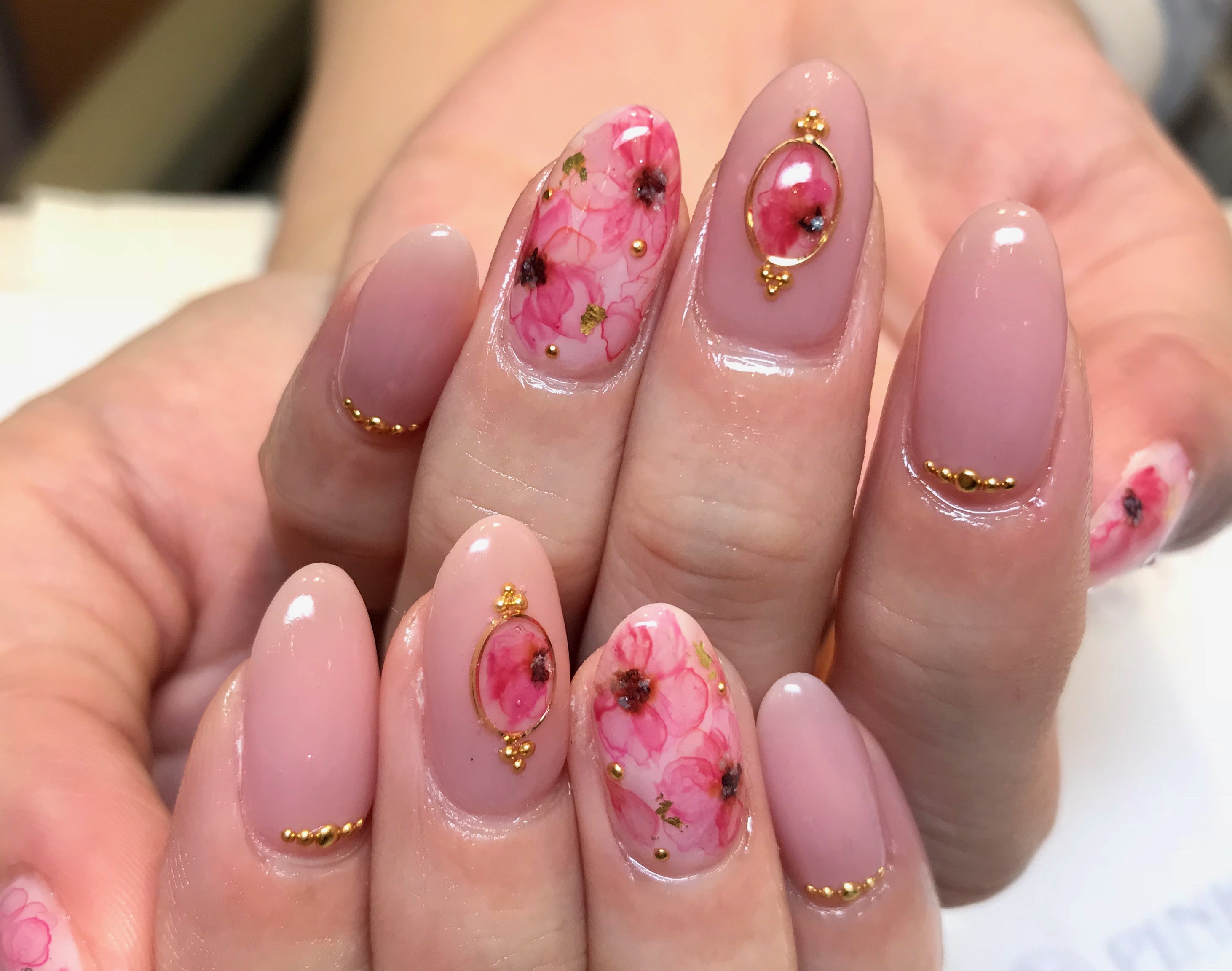 フラワーネイル｜松山市ネイルサロンピンクベリー