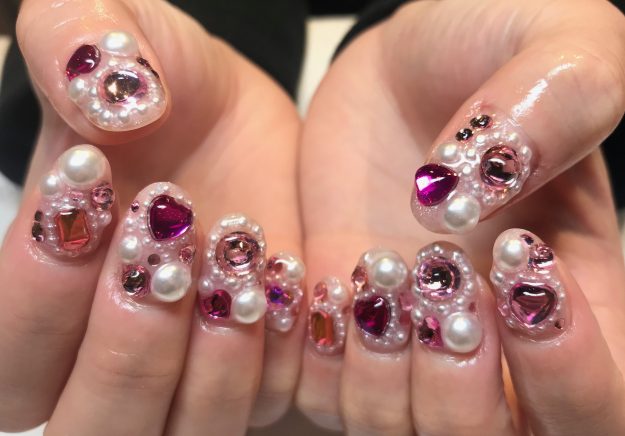 ガーリーネイル｜松山市ネイルサロンピンクベリー