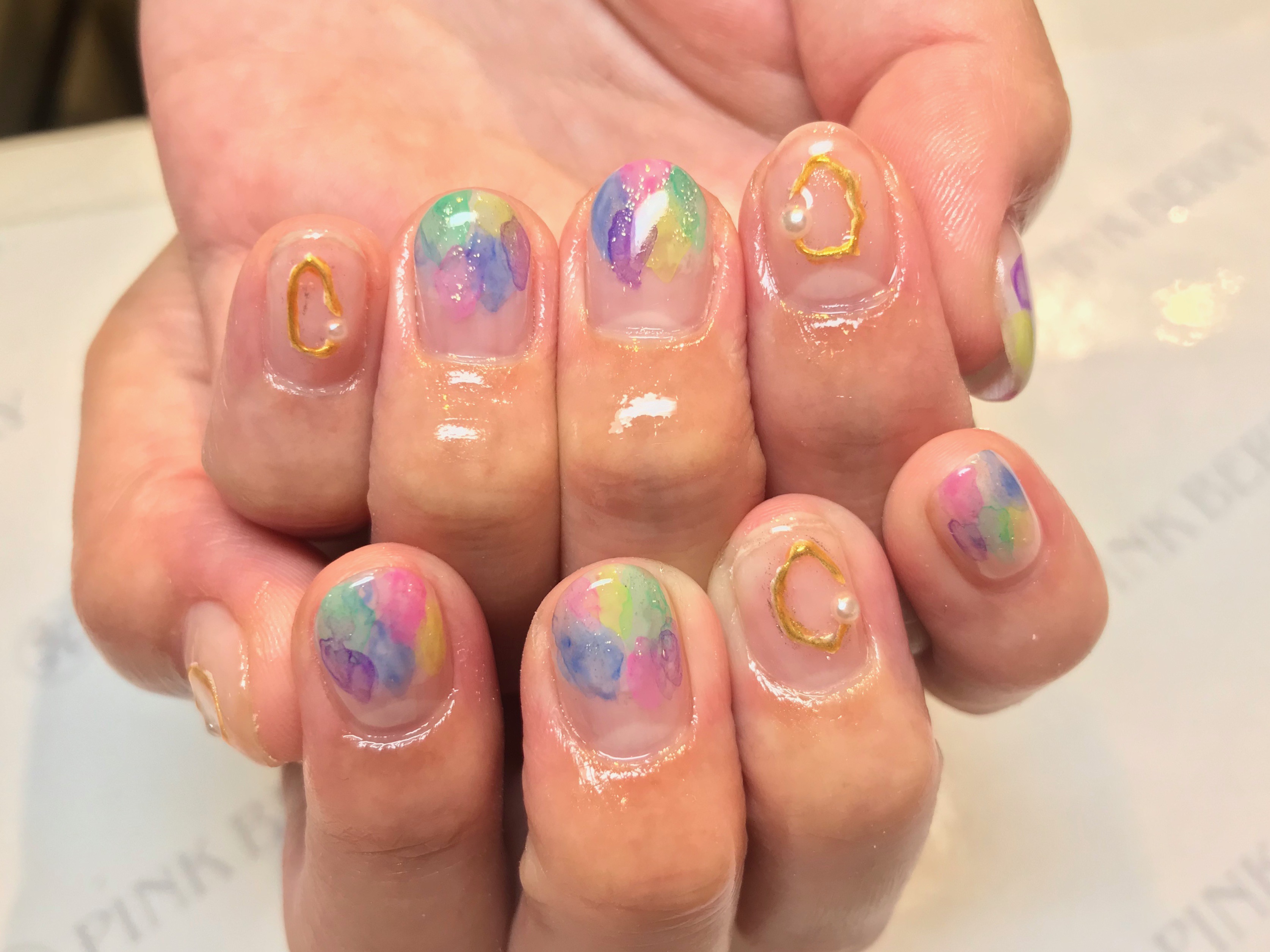 カラフルネイル｜松山市ネイルサロンピンクベリー